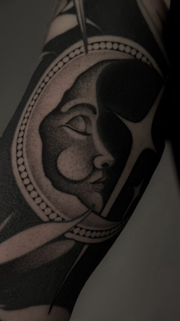 Crescent Tattoo, Moon Tattoo
